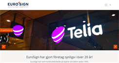 Desktop Screenshot of eurosign.se