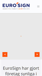 Mobile Screenshot of eurosign.se