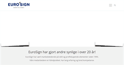 Desktop Screenshot of eurosign.no