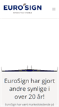 Mobile Screenshot of eurosign.no