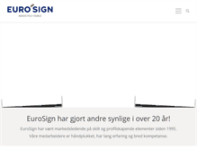 Tablet Screenshot of eurosign.no